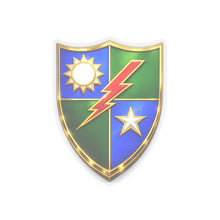 Load image into Gallery viewer, Kiss-Cut Stickers - Army - DUI - 75th Ranger Regiment wo txt - 3D - Enhanced
