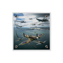 Load image into Gallery viewer, Acrylic Wall Art Panel - British and German aircraft during the Battle of Britain
