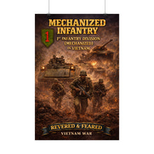 Load image into Gallery viewer, Rolled Posters - 1st Infantry Division in Vietnam - Mechanized
