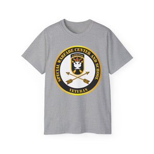 Unisex Ultra Cotton Tee - SOF - JFK Special Warfare Center - School SSI - Veteran