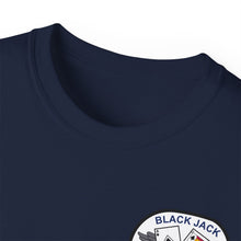 Load image into Gallery viewer, Unisex Ultra Cotton Tee - Vietnam Combat Aviation Vet w Air Crew Badges - HQ &amp; HQ Company 12th Aviation Group Combat Blackjack - Sgt Howard Meyers - 1968-1969 SVC X 300
