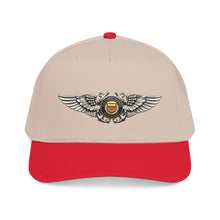 Load image into Gallery viewer, Mid Profile Baseball Cap - USCG - Aviator Badge - Auxiliary wo txt - 3D - Enhanced

