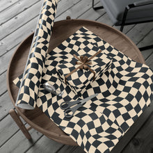 Load image into Gallery viewer, Gift Wrap Paper — Wavy Optical Grid

