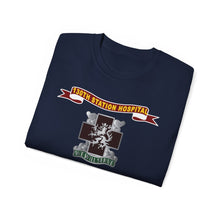 Load image into Gallery viewer, Unisex Ultra Cotton Tee - Army - 130th Station Hospital - Ribbon - DUI - Army Nurse Branch X 300
