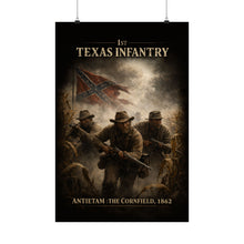 Load image into Gallery viewer, Matte Poster - 1st Texas Infantry in the cornfield - Poster

