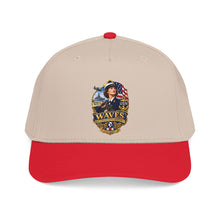 Load image into Gallery viewer, Mid Profile Baseball Cap - WAVES - Women Accepted for Volunteer Emergency Service WWII - 3D - Enhanced
