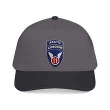 Load image into Gallery viewer, Mid Profile Baseball Cap - 11th Airborne Division w Arctic Tab wo txt - 3D - Enhanced
