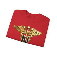 Load image into Gallery viewer, Crewneck Sweatshirt - Army Nurse Corps Branch Insignia - 3D - Enhanced
