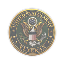 Load image into Gallery viewer, Kiss-Cut Stickers - Army - US Army Veteran - 3D - Enhanced
