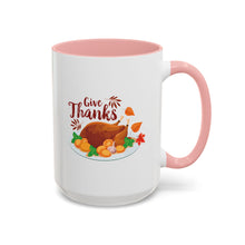 Load image into Gallery viewer, Accent Coffee Mug - Give Thanks
