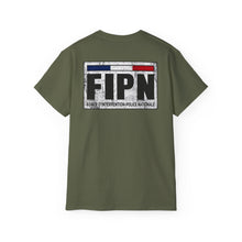 Load image into Gallery viewer, Unisex Ultra Cotton Tee - Distressed FIPN police emblem
