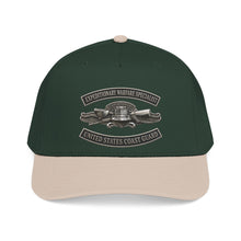Load image into Gallery viewer, Mid Profile Baseball Cap - USCG - Expeditionary Warfare Specialist w txt - 3D - Enhanced

