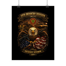 Load image into Gallery viewer, Rolled Posters - 24th Infantry Division - Desert Storm
