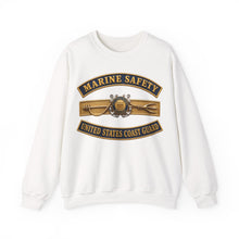 Load image into Gallery viewer, Crewneck Sweatshirt - USCG - Marine Safety - Auxiliary w txt - 3D - Enhanced
