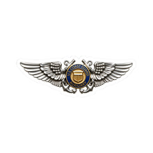 Load image into Gallery viewer, Kiss-Cut Stickers - USCG - Aviator Badge - Auxiliary wo txt - 3D - Enhanced
