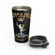Load image into Gallery viewer, Stainless Steel Travel Mug - UK - Royal Corps of Signals - Swift and Sure - Army of UK X 300
