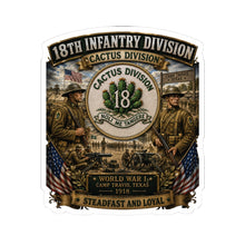 Load image into Gallery viewer, 18th Infantry Division Division Collage 3D Kiss-Cut Sticker
