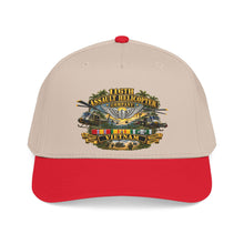 Load image into Gallery viewer, Mid Profile Baseball Cap - Army - 116th Assault Helicopter Co w  Aviator Badge w VN SVC - HORNETS - 3D - Enhanced
