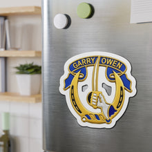 Load image into Gallery viewer, Die-Cut Magnet - Army - DUI - 7th Cavalry Regiment wo txt - 3D - Enhanced
