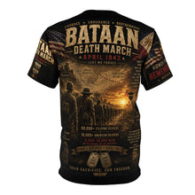 Load image into Gallery viewer, Bataan Death March Tribute Tee — April 1942 Philippine &amp; US Soldiers Memorial Shirt - NEVER FORGET!
