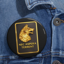 Load image into Gallery viewer, Custom Pin Buttons - Army - DUI - 27th Infantry Regiment wo txt - 3D - Enhanced
