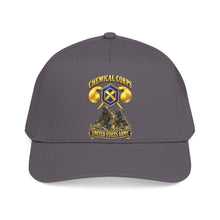 Load image into Gallery viewer, Mid Profile Baseball Cap - Army - Chemical Corps w Scene - 3D - Enhanced
