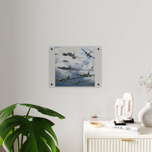 Load image into Gallery viewer, Acrylic Wall Art Panel - German jet fighters attacking US bombing formations
