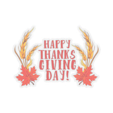 Load image into Gallery viewer, Kiss-Cut Stickers - Happy Thanksgiving Day
