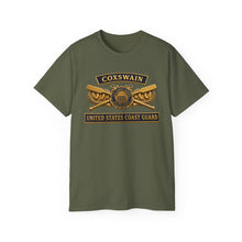 Load image into Gallery viewer, Unisex Ultra Cotton Tee - USCG - Coxswain - Auxiliary w txt - 3D - Enhanced

