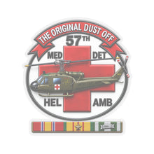 Load image into Gallery viewer, Kiss-Cut Stickers - Army - 57th Medical Co - Original Dustoff - Vietnam w VN SVC - 3D - Enhanced
