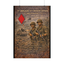 Load image into Gallery viewer, Rolled Posters - 5th Infantry Division - Vietnam War 1st Brigade in Quang Tri
