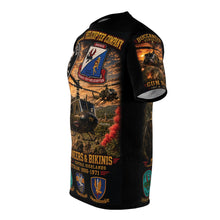 Load image into Gallery viewer, 170th Assault Helicopter Company Tribute Tee — "Bikinis &amp; Buccaneers Into the Fire"- Vietnam Air Warriors
