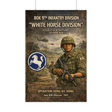 Load image into Gallery viewer, Posters - Korea  - 9th Division - White Horse Division - Korea in Vietnam
