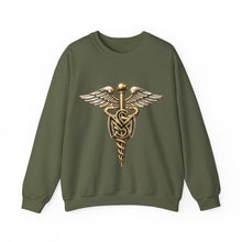 Load image into Gallery viewer, Crewneck Sweatshirt - Army Medical Service Corps (MS) Branch Insignia - 3D - Enhanced
