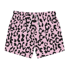 Load image into Gallery viewer, Swim Trunks - Leopard Camouflage - Baby Pink - Black
