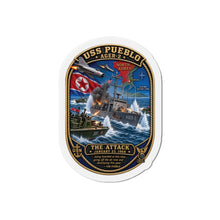 Load image into Gallery viewer, Die-Cut Magnet - USS Pueblo Attack-Defense Commemorative Patch
