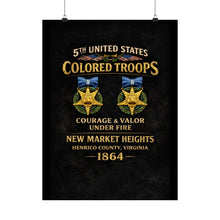 Load image into Gallery viewer, Matte Poster - 5th USCT at New Market Heights - Shirt - Back
