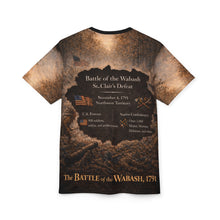 Load image into Gallery viewer, Battle of the Wabash 1791 All-Over Print Tee — “When the Line Broke”
