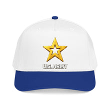 Load image into Gallery viewer, Mid Profile Baseball Cap - Army Star W Us Army w White Star - 3D - Enhanced
