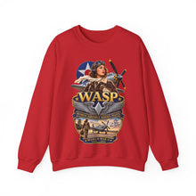 Load image into Gallery viewer, Crewneck Sweatshirt - WASP - Women Airforce Service Pilot - WWII - 3D - Enhanced
