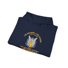 Load image into Gallery viewer, Hoodie – Army - 7th Squadron - 17th Cavalry - 4th ID - Vietnam Vet w SVC Ribbon - 3D X 300

