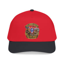 Load image into Gallery viewer, Mid Profile Baseball Cap - Army - 442nd Airborne Infantry Regimental Combat Team - 3D - Enhanced with EUR WWII SVC
