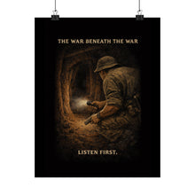 Load image into Gallery viewer, Matte Poster - Into the darkness of Cu Chi - The war beneath the war - Back
