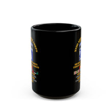 Load image into Gallery viewer, Black Mug  (15oz) - XVIII Airborne Corps Desert Storm Ribbons - 3D - Transparent
