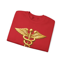 Load image into Gallery viewer, Crewneck Sweatshirt - Army Medical Corps Branch Insignia - 3D - Enhanced
