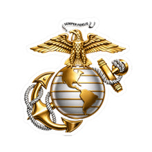 Load image into Gallery viewer, Kiss-Cut Stickers - Emblem - USMC - Eagle Globe Anchor - 3d enhanced
