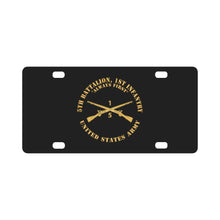 Load image into Gallery viewer, Army - 5th Battalion, 1st Infantry Regiment Branch - Always First - US Army X 300 Classic License Plate
