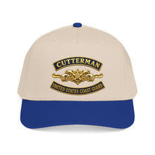 Load image into Gallery viewer, Mid Profile Baseball Cap - USCG - Cutterman - Officer w txt - 3D - Enhanced
