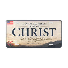 Load image into Gallery viewer, Vanity Plate – I can do all things through Christ
