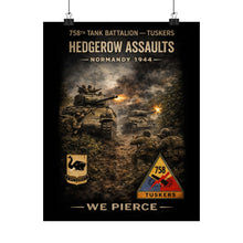 Load image into Gallery viewer, Matte Poster - 761st Tank Battalion in action  - Honoring the 761st Tank Battalion

